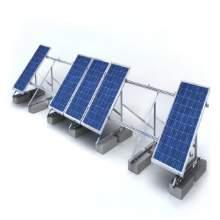 YZ-Solar Aluminum Flat Concrete Roof Triangle Mounting System